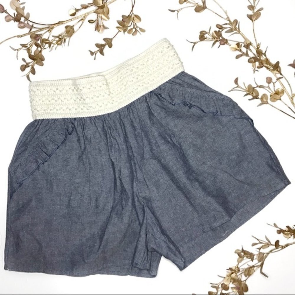 3/$15 22nd Clothing Chambray Cotton Shorts NWOT